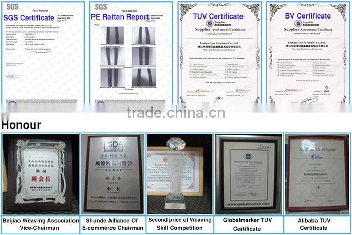 Wicker Furniture Quadrate Double Fabric Sun Loungers