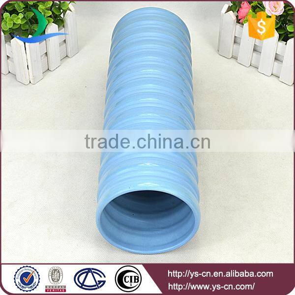 YSv0135-01 blue tall ceramic vase