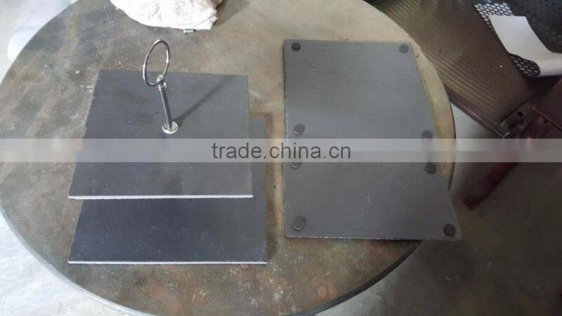 Black slate types dinner plates