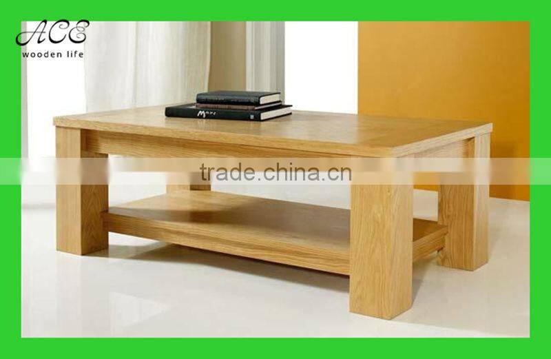 Custom oak wood coffee table/wooden coffee table