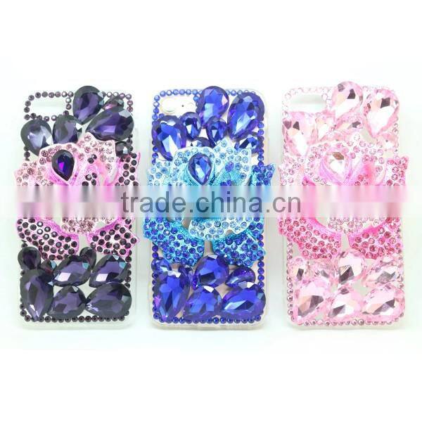 pc + tpu phone case diamond sticker phone shell for iphone 7