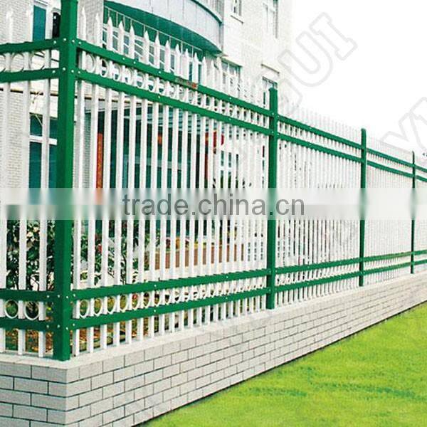 for street Decorative Black Cheap steel fence, factory direct production fence