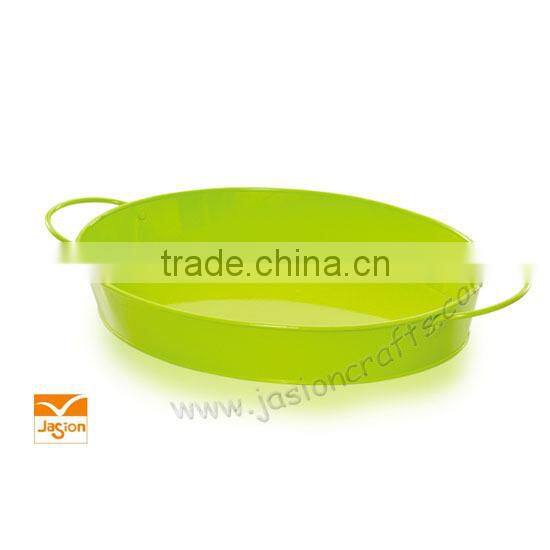 simple fresh metal food fruit round tray