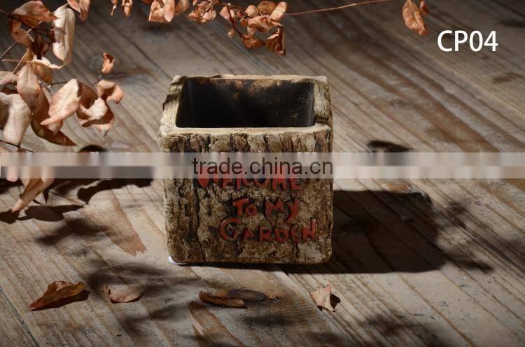 Factory hot sale indoor cement garden flower pot