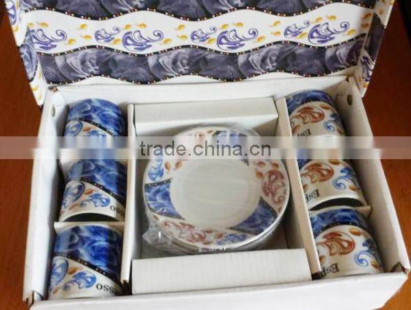 Wholesale cheap ceramic & porcelain coffee/tea cup and saucer sets for good quality