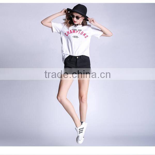 2017 New fashion jeans plus size denim shorts in 4 colors thin style for girls