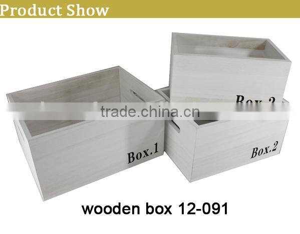 set of 3 scrap container for sale,wooden box,bin