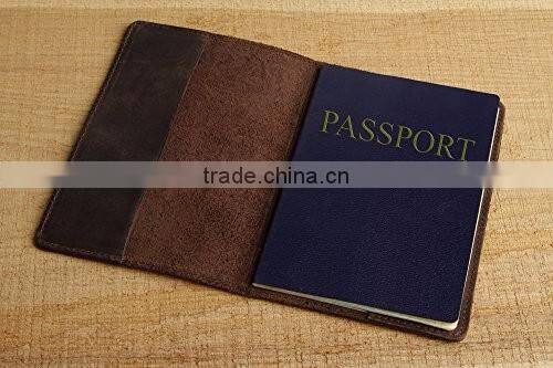 Leather Passport Cover - Holder - for Men & Women - Passport Case