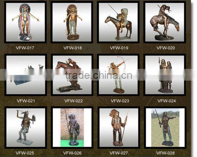 high quality bronze soldier and horse