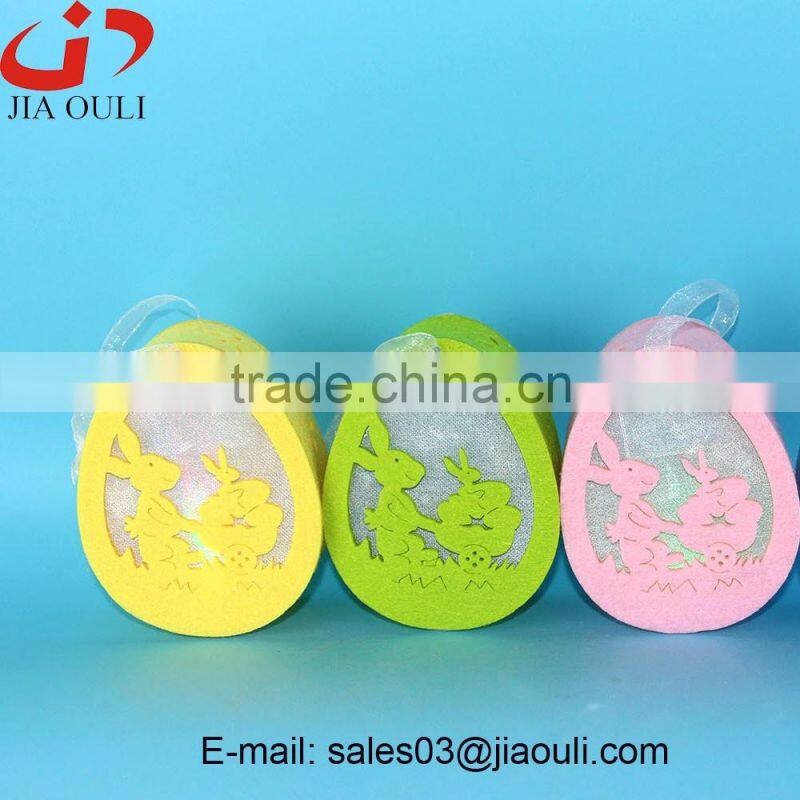 BSCI Audit Factory Hot Sales LED Light Decoration non-woven hanging Christmas tree