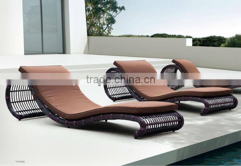 Adjustable double rattan sunbed/Lounge chair (BF10-R63)