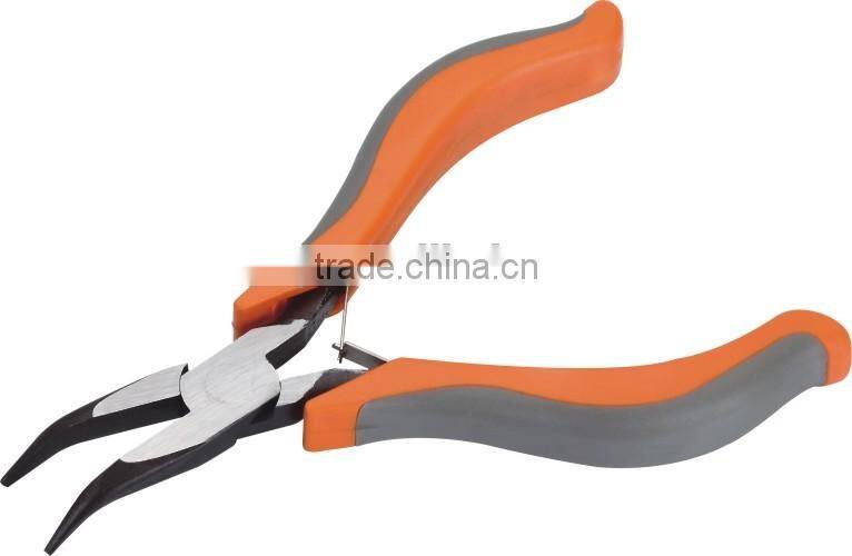 European type double color PVC dipped handle mini long nose pliers