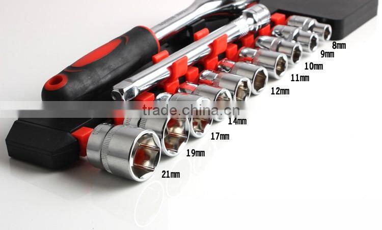 12pcs 3/8" Ratchet Wrench Socket Set socket spanner hex screwdriver