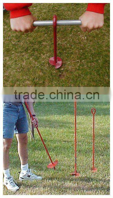 black&red painted fence earth anchor on hot sale china supplier