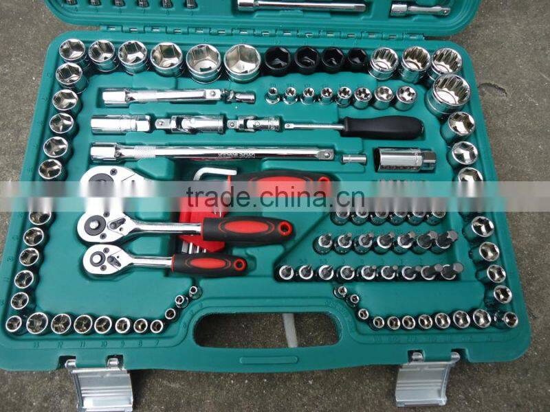 High quality 150 pcs 1/4" 3/8" 1/2" Socket wrench tools Set