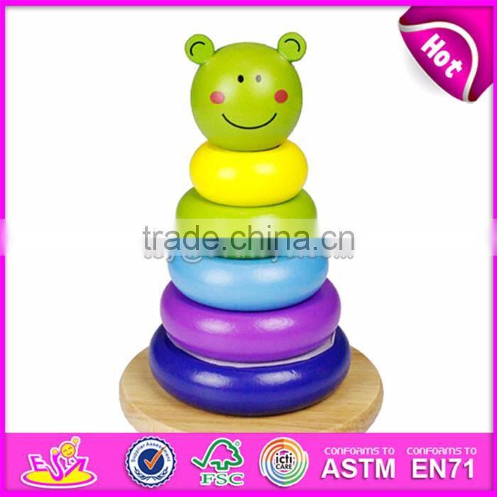 Best children educational toys wooden stacking rings for sale W13D147