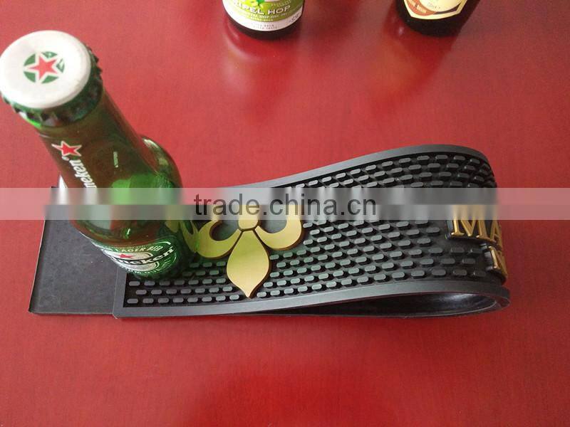 fashion cool design custom anti-slip beer bar mat for bar