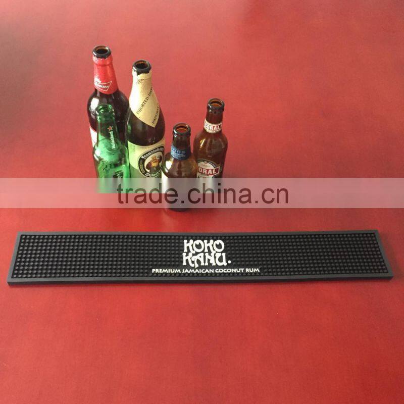 custom personalized rubber pvc bar mat