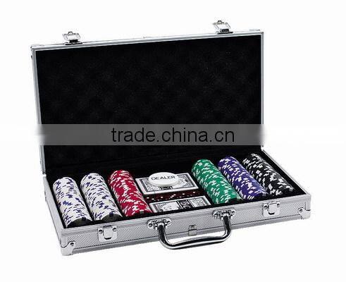 200pcs Poker chip set Laser Poker Set in Aluminum Case