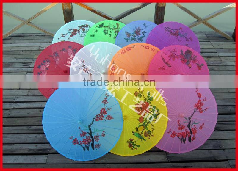 High quality wedding silk parasol in bamboo crafts
