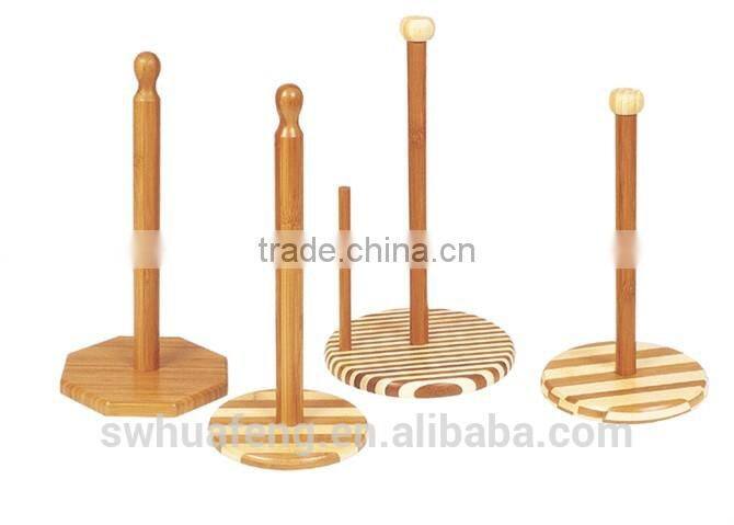 2017 Gift wholesale bamboo paper towel holder made in China