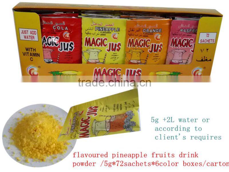 Compound formulation cola flavoured drink powder