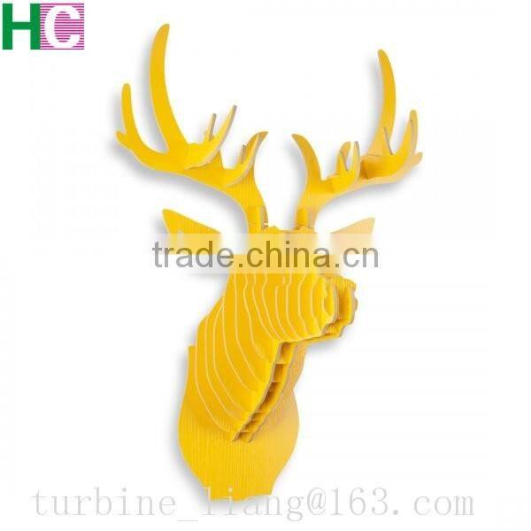 hot selling wood animal head for wall decoration