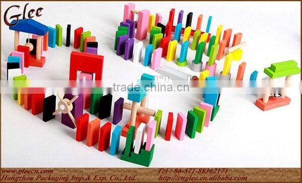 120pcs Adult Wooden Domino Racing Building block toy