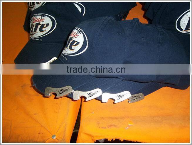 blank flat birm Snapback Cap with Beer Bottle Opener