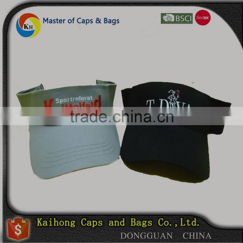 men's sports visor/sun visor cap/hat with adjustable strap back closure