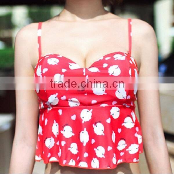 2016 Hot Sex Printing Quick Dry Top Quality Bikini Girl with Neoprene Fabric
