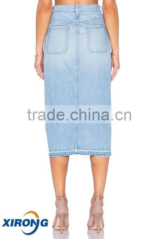 2016 Summer Jeans Skirt/Falda de Lona/Jeans Skirt for Women