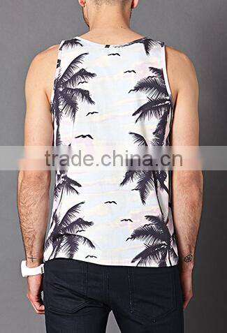 Round Neck Print Custom Wholesale Unisex Tank Top