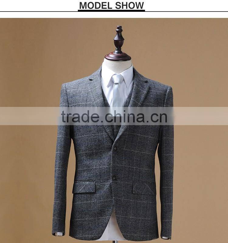 2016 latest design 3 piece suit with notch lapel two placket buttons flap alibaba china supplier