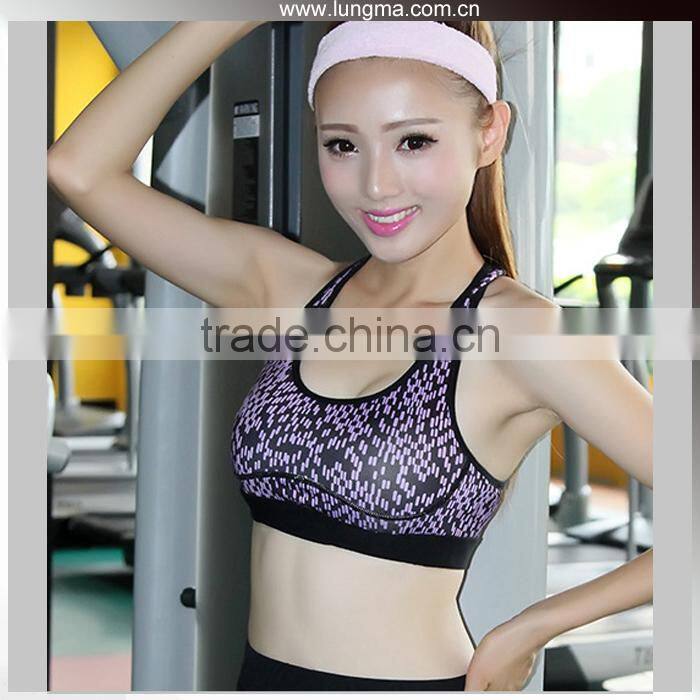 Sexy Women Compression Sports Wear Yoga Wholesale Sports Bra