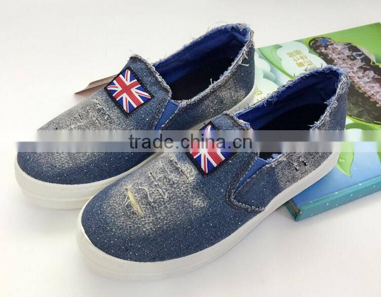 GZY high quality fashion cheap price jeans canvas sell stock lots of shoes