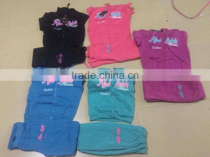 stock women jogging wear long-sleeve fitness ladies jogging suits wholesale