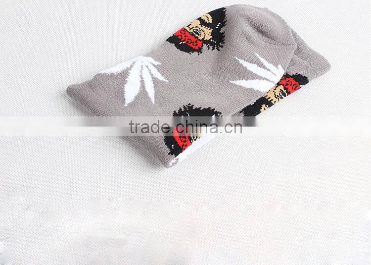 hemp-leave design socks, sports socks, mountaineering socks