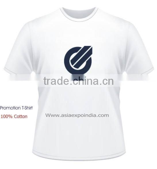 Promotion T-Shirt 100% Cotton printed with logo