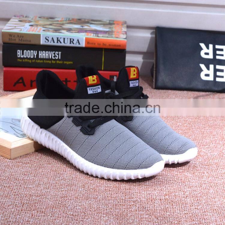 Hot sale breathable mesh upper shoes men casual sport