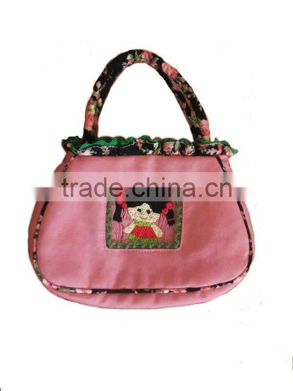 Pink Kute Handbag For Kids with Smocked