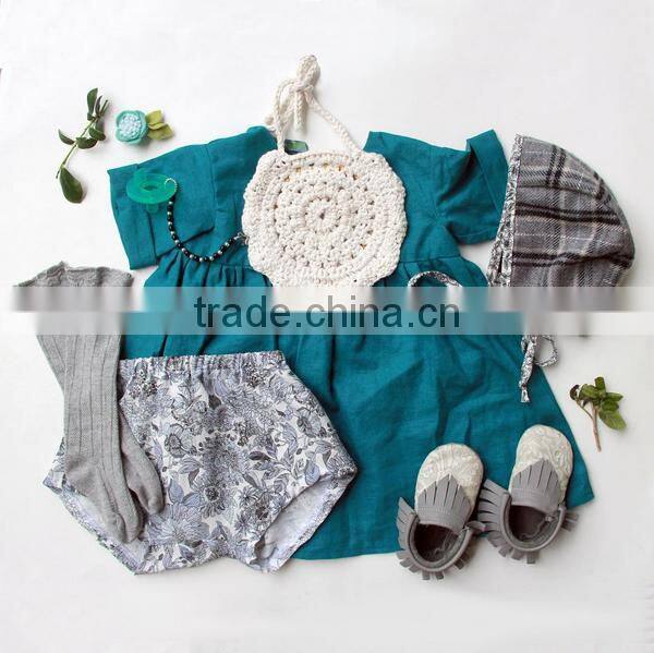 Boutique Design Kids Clothes Baby Girls Dress 0-6 Years Old Summer Party Dress