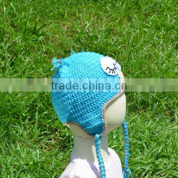 Knitted Animal Pattern Christmas Hats With Hairpiece