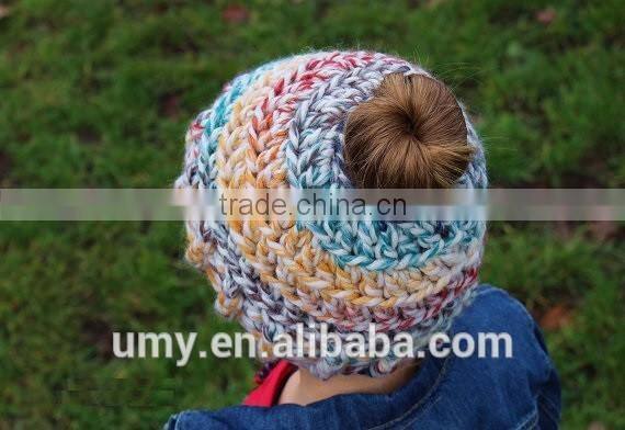 Pony Tail Crochet Pattern Messy Bun Hat