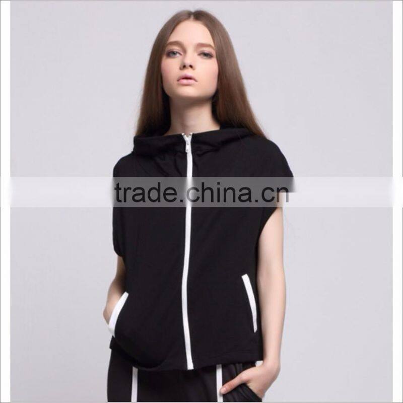 Women Custom Plain Zip OEM Hoodies