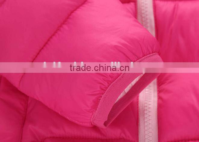 custom made new design casual children kids 3 pcs winter clothing sets(jacket+vest+pants)