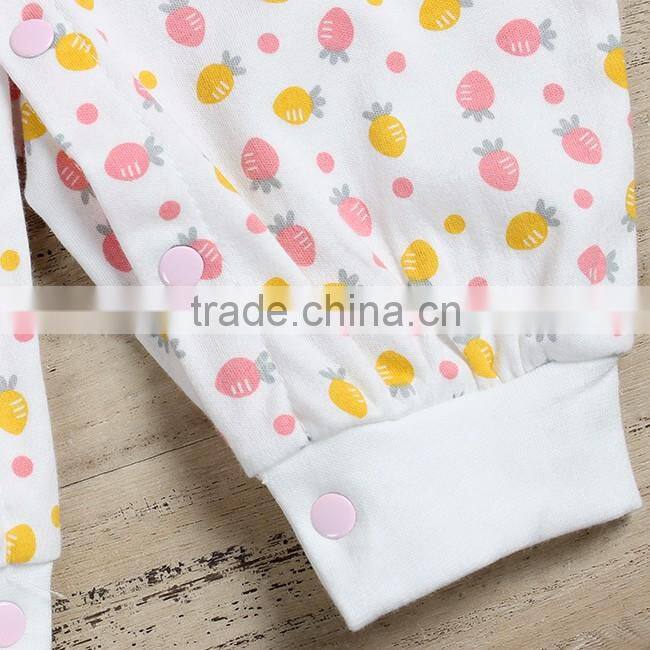 2017 high quality newborn baby romper 100% cotton full sleeve cheap kids wear