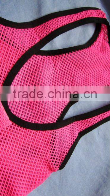 hot sell mesh seamless sport ladies tank top