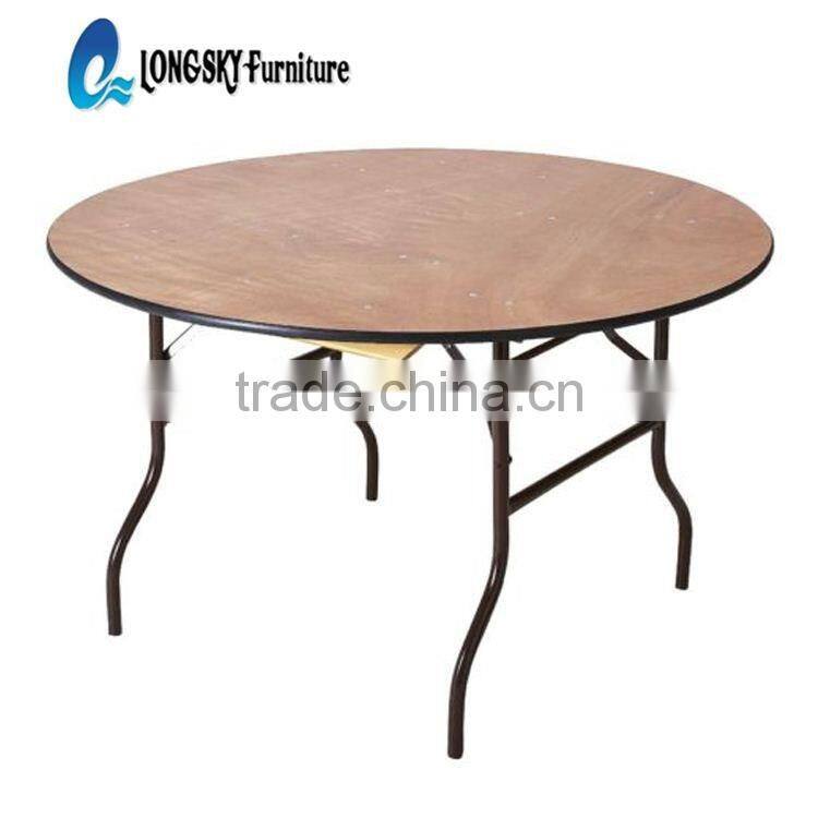high quality wedding folded table banquet table hotel banquet tables with metal foldable leg