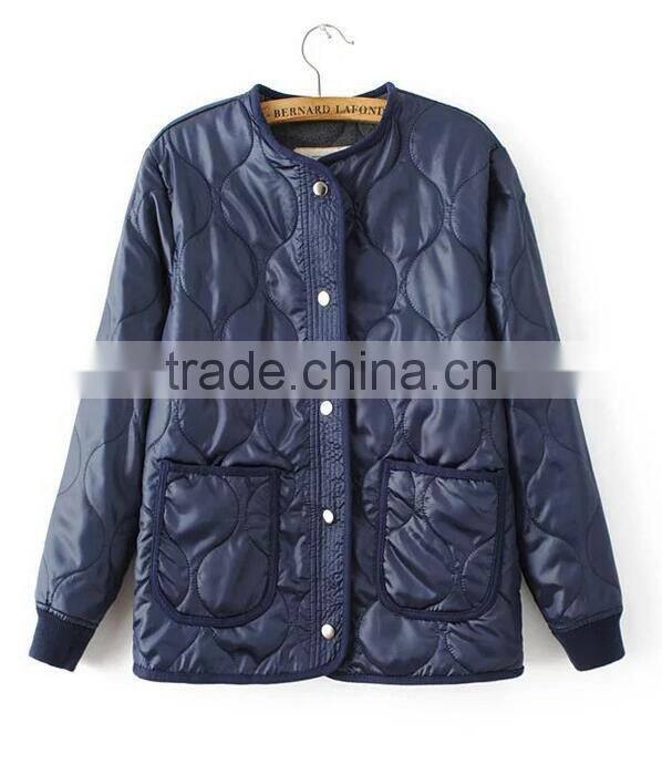 Runwaylover EY1038C OEM serrvice products China supplier women zipper front padded bomber jacket wholesale